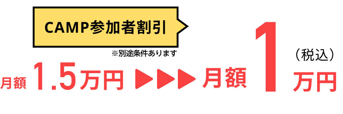 説明会参加者割引